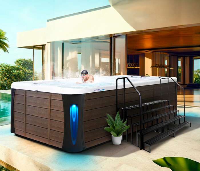 Calspas hot tub being used in a family setting - Birmingham